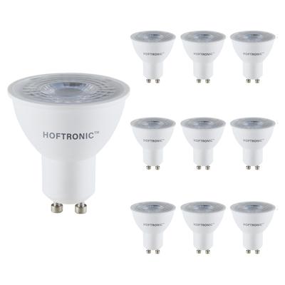 10x GU10 LED spot - 4,5 Watt 345 lumen - 38° - 4000K Neutraal wit licht - Dimbaar - LED reflector - Vervangt 50 Watt