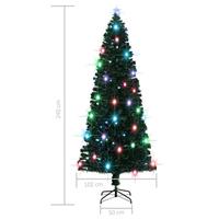 VidaXL Kerstboom met led en standaard 240 cm glasvezel - thumbnail