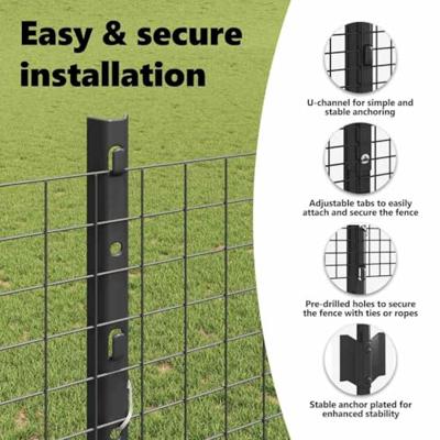 VidaXL Hek met paal grijs 1,2 x 10 m staal en pvc