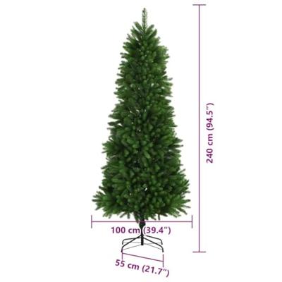 VidaXL Kerstboom met 300 led met standaard groen 240 cm pe VidaXL Kerstboom met 300 led met standaard groen 240 cm pe