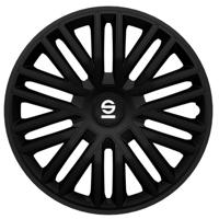 4-Delige Sparco Wieldoppenset Bergamo 14-inch zwart SP1485BK - thumbnail