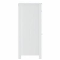 Badkamerkast BERG 40x34x80 cm massief grenenhout wit - thumbnail