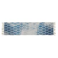 Tapijt DKD Home Decor Blauw Katoen Chenille (60 x 240 x 1 cm) - thumbnail