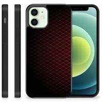 iPhone 12 Mini Bumper Case Geruit Rood - thumbnail