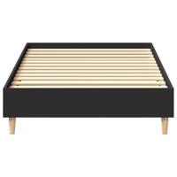 Bedframe zonder matras 75x190 cm spaanplaat zwart - thumbnail
