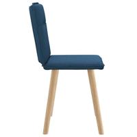 Eetkamerstoelen 2 st stof blauw - thumbnail