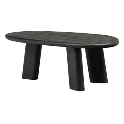 WOOOD Organische Salontafel 'Roundly' Mangohout, 110 x 60cm, kleur Walnoot WOOOD Organische Salontafel 'Roundly' Mangohout, 110 x 60cm, kleur Walnoot