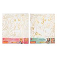 Besties canvas schilderen op nummer, 30x30cm - thumbnail