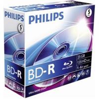 1x5 Philips Blu-Ray Recordable 25GB 6x JC - thumbnail
