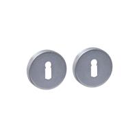 Intersteel Rozet Sleutelgat Rond Verdekt RVS Getrommeld - thumbnail