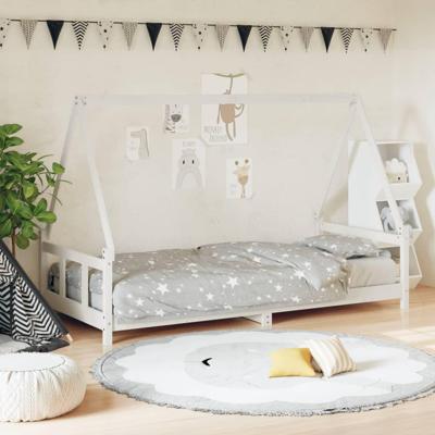 Kinderbedframe 90x190 cm massief grenenhout wit Kinderbedframe 90x190 cm massief grenenhout wit