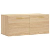 Wandkast 80x36,5x35 cm bewerkt hout sonoma eikenkleurig - thumbnail