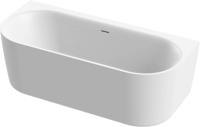 Ben Vana half vrijstaand bad 180x80cm mat wit incl. afvoer met overloop - thumbnail
