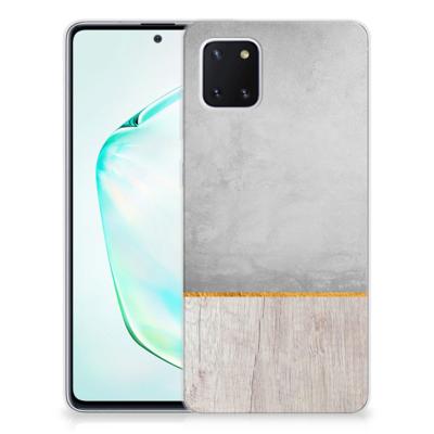 Samsung Galaxy Note 10 Lite | Bumper Hoesje | Wood Concrete
