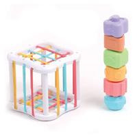 Koffer hanteerbare spelletjes - LUDI meerkleurig - thumbnail