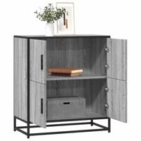 Dressoir 68x35x76 cm bewerkt hout grijs sonoma eikenkleurig - thumbnail