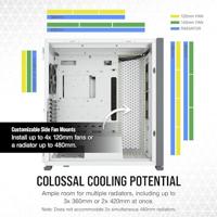 Corsair CORSAIR 7000D AIRFLOW - FT - E-ATX - Seitenteil mit Fenster (gehärtetes Glas) Full Tower PC-behuizing Wit - thumbnail