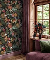 Dutch Wallcoverings Arboretum - Reverie Black - Multi - thumbnail