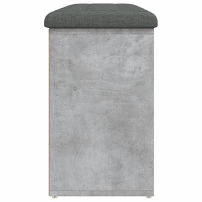 Schoenenbank 102x32x50 cm bewerkt hout betongrijs