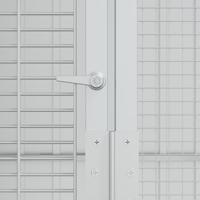 Vogelkooi Antraciet 215 x 110 x 247 cm Gegalvaniseerd staal - thumbnail