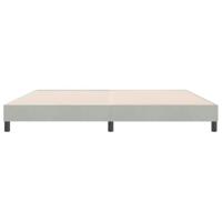 Bed boxspring zonder matras 180x220 cm fluweel lichtgrijs - thumbnail