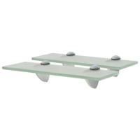 VidaXL Schappen zwevend 2 st 30x10 cm 8 mm glas - thumbnail