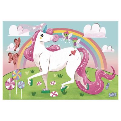 Clementoni brilliant puzzel eenhoorn, 2x20st. Clementoni brilliant puzzel eenhoorn, 2x20st.