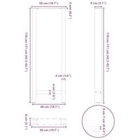 Bartafelpoten 2 st 50x(110-111) cm staal antraciet - thumbnail