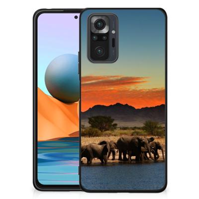 Xiaomi Redmi Note 10 Pro Dierenprint Telefoonhoesje Olifanten Xiaomi Redmi Note 10 Pro Dierenprint Telefoonhoesje Olifanten