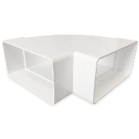 Horizontale bocht 90° - 110x55mm - thumbnail