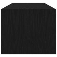TV-kast met lade Zwart eiken 100 x 31 x 25,5 cm Bewerkt hout - thumbnail