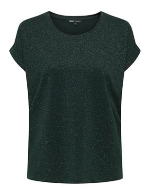 Only Onlmoster Glitter S/s Top Noos Jrs T-shirt Korte Mouw Scarab