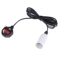 E14 Wire Cap lamp houder kroonluchter stopcontact met 1.8 m verlengkabel grote UK plug - thumbnail