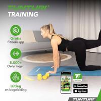 Tunturi NBR Yogamat met Draagtas | Fitness mat Extra dik & zacht | Sportmat | Anti slip | 180x60x1.5cm | Incl Trainingsapp | Petrol Blauw - thumbnail