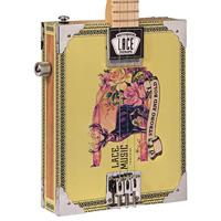 Lace Cigar Box Guitar Deer Crossing 3-string 3-snarige elektrische gitaar - thumbnail