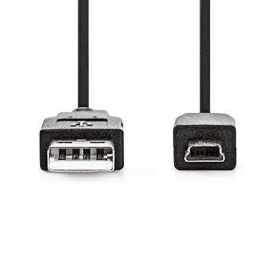 Nedis USB-Kabel | USB-A Male | USB Mini-B 5-Pins Male | 480 Mbps | 2 m | 1 stuks - CCGB60300BK20 CCGB60300BK20 Nedis USB-Kabel | USB-A Male | USB Mini-B 5-Pins Male | 480 Mbps | 2 m | 1 stuks - CCGB60300BK20 CCGB60300BK20