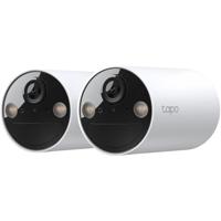 Tapo C410 Draadloze camera voor binnen en buiten, 2K 3 MP, batterijduur tot 180 dagen na één keer opladen, nachtzicht in kleur, alarm met bewegingsdetectie, IP65, 2 stuks - thumbnail