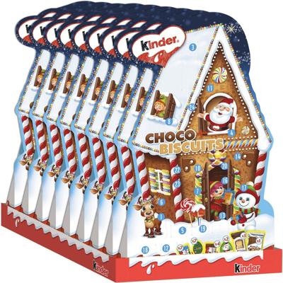 Kinder chocolade en koeken adventskalender, doos van 198 gram
