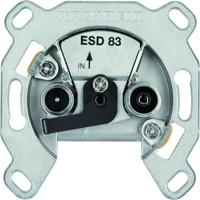 Kathrein ESD 83 Antennedoos BK, DAB+, Satelliet, TV, FM Schroefbevestiging, Inbouw (in muur) Enkele aansluitdoos - thumbnail