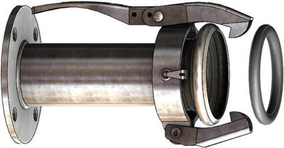 Dallai M-deel x ronde flens - type C - verzinkt - 159 x 150 mm