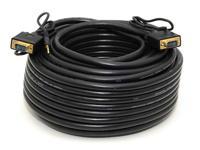 Monoprice 105364 100 voet Super VGA HD15 mannelijke naar mannelijke kabel met stereo audio en drievoudige afscherming - thumbnail