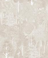 Marburg Heritage Behang ton sur ton met bomen en vogels - 47649 - thumbnail