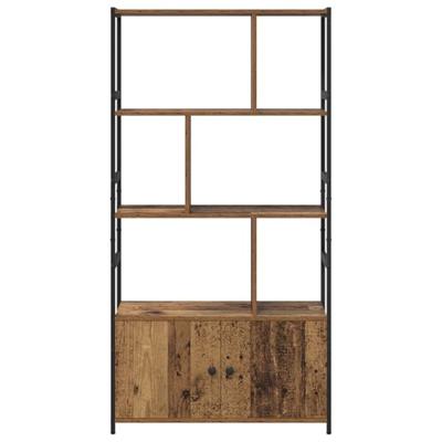 Boekenkast Oud hout 80 x 30 x 155,5 cm Bewerkt hout - thumbnail