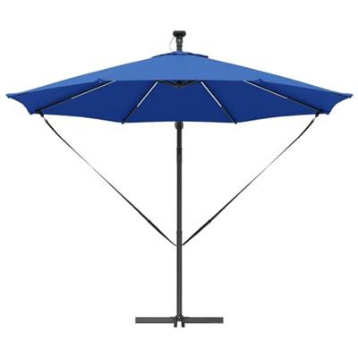 Cantilever Banana Parasol azuurblauw 294 x 294 x 248 cm Cantilever Banana Parasol azuurblauw 294 x 294 x 248 cm