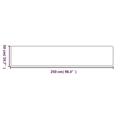 VidaXL Tapijtloper 50x250 cm sisal-look taupe - thumbnail