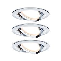 Paulmann 93880 Coin Slim LED-inbouwlamp Set van 3 stuks LED LED vast ingebouwd 6 W Chroom - thumbnail