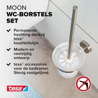 tesa MOON Toiletborstelset Lijm Metaal - thumbnail