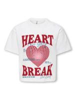 Kids ONLY winter top meisjes - wit - KogJasmine - box fit, korte mouw - thumbnail