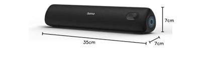 Hama Bluetooth®-luidspreker PipeRoll 3.0 Waterdicht IPX5 Equalizer 20W Zw - thumbnail