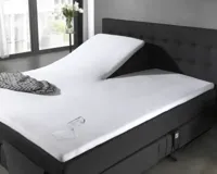 Dreamhouse Waterdichte molton matrasbeschermer/Incontinentie Splittopper Hoeslaken 180 x 220 cm - thumbnail